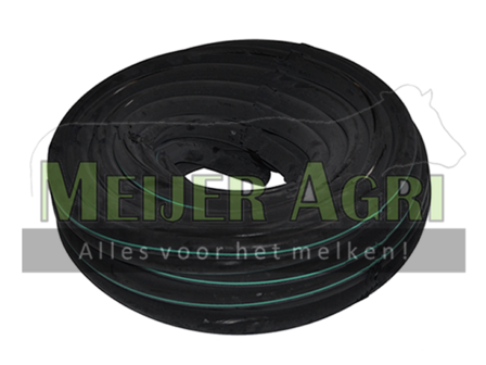 Melkslang rubber 14mm x 25mm zwart (007CZ)