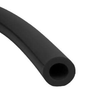 Pulsatieslang rubber enkel 6mm x 13mm zwart