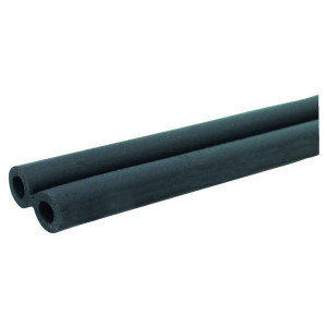 Pulsatieslang rubber dubbel 8mm x 16mm zwart