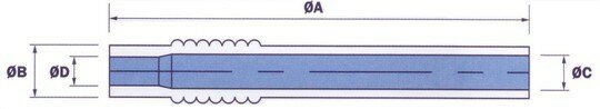 Korte melkslang WS007 160 mm